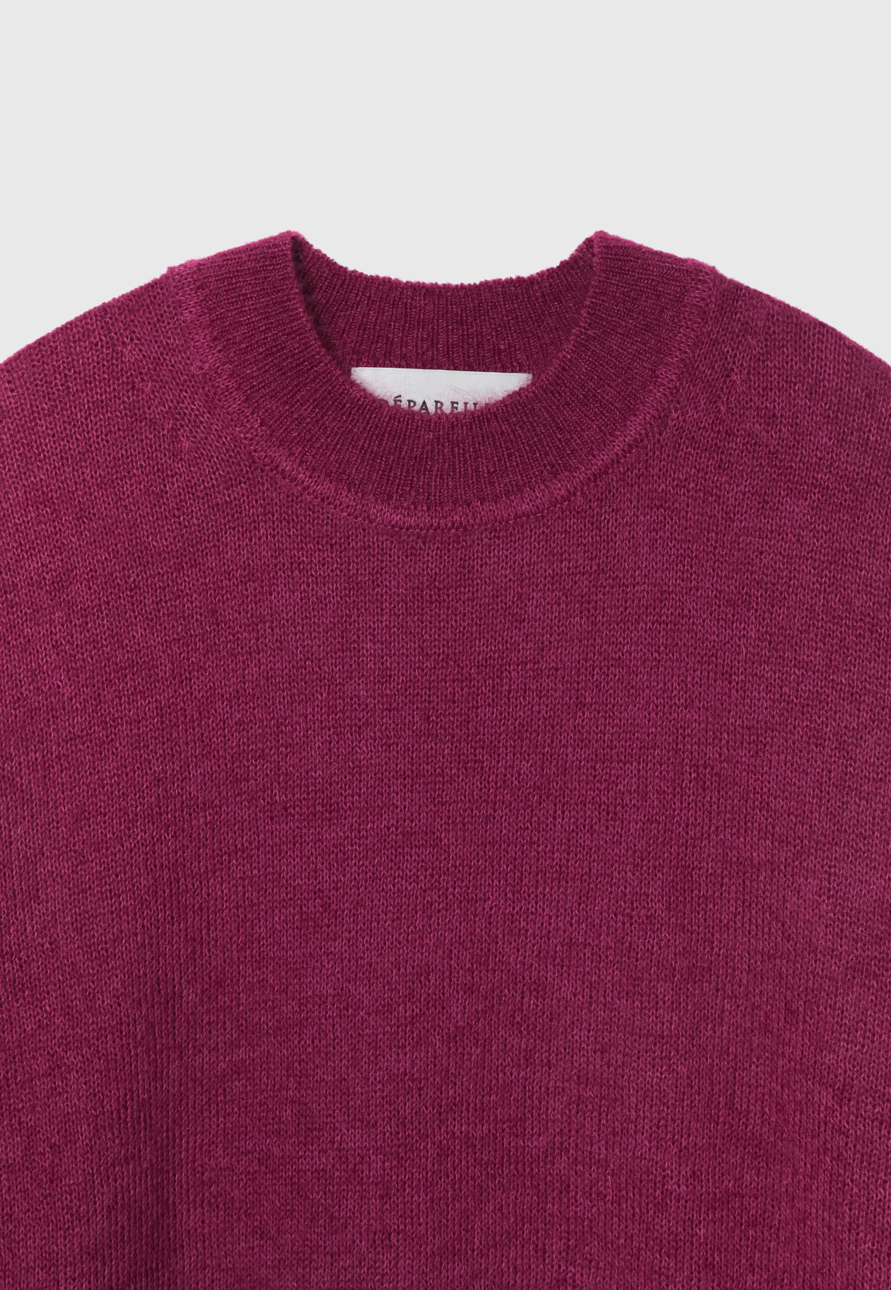 MOHAIR COTTON CREW NECK / モヘヤコットンクルーネック 詳細画像 Brd 3