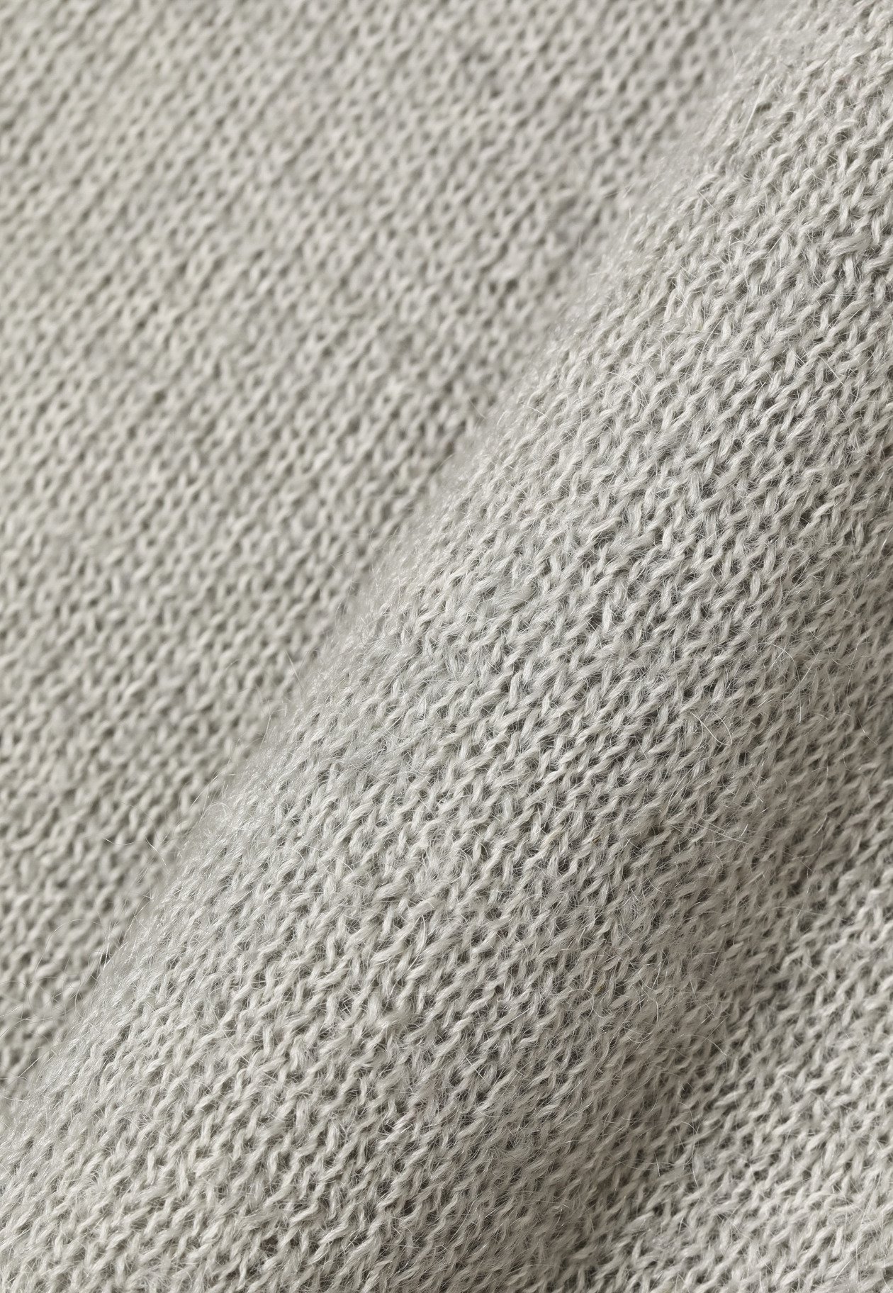 MOHAIR COTTON CREW NECK / モヘヤコットンクルーネック 詳細画像 L.GY 2