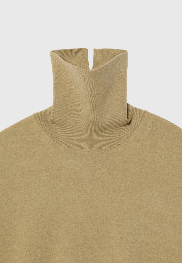 WOOLEN YARN TURTLE NECK / ウールンヤーンタートルネック 詳細画像 Beige 3