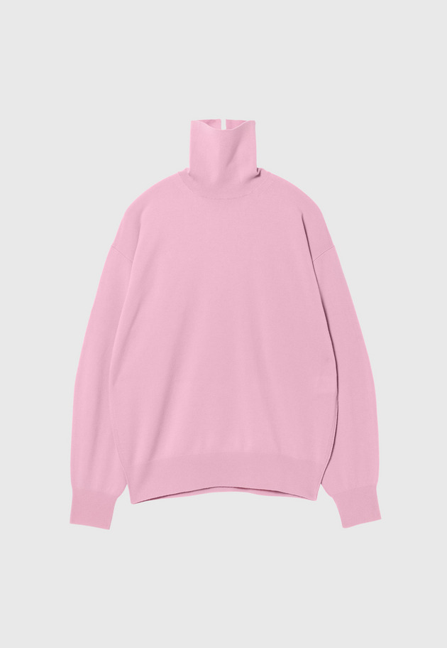 WOOLEN YARN TURTLE NECK / ウールンヤーンタートルネック 詳細画像 Pink 1