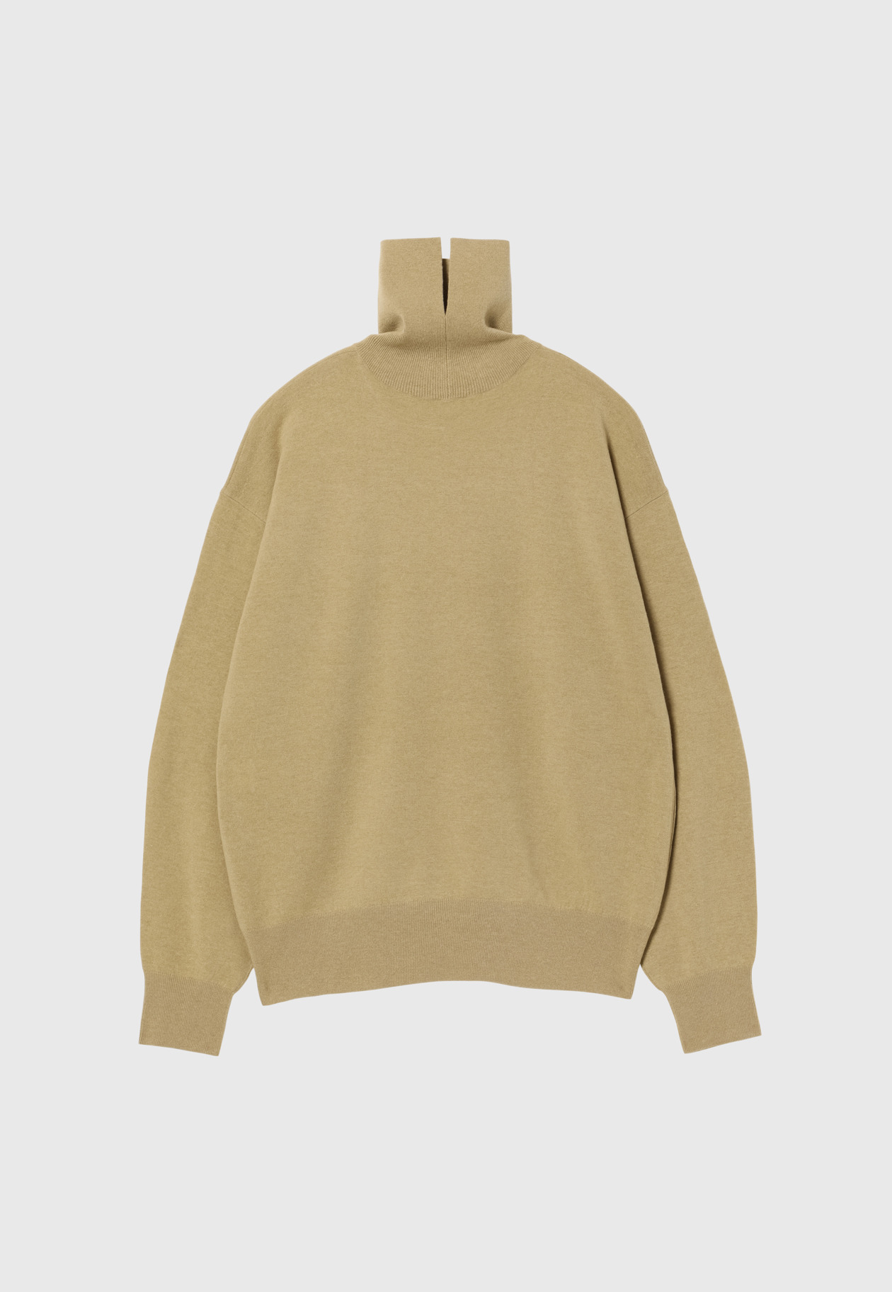 WOOLEN YARN TURTLE NECK / ウールンヤーンタートルネック 詳細画像 Beige 2