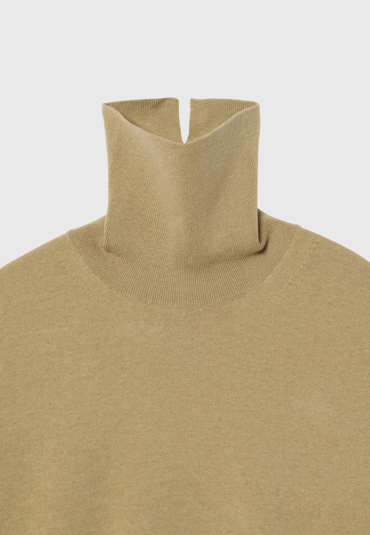 WOOLEN YARN TURTLE NECK / ウールンヤーンタートルネック 詳細画像 Beige 3