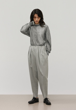RAMIE SHEER CREW NECK / ラミーシアークルーネック