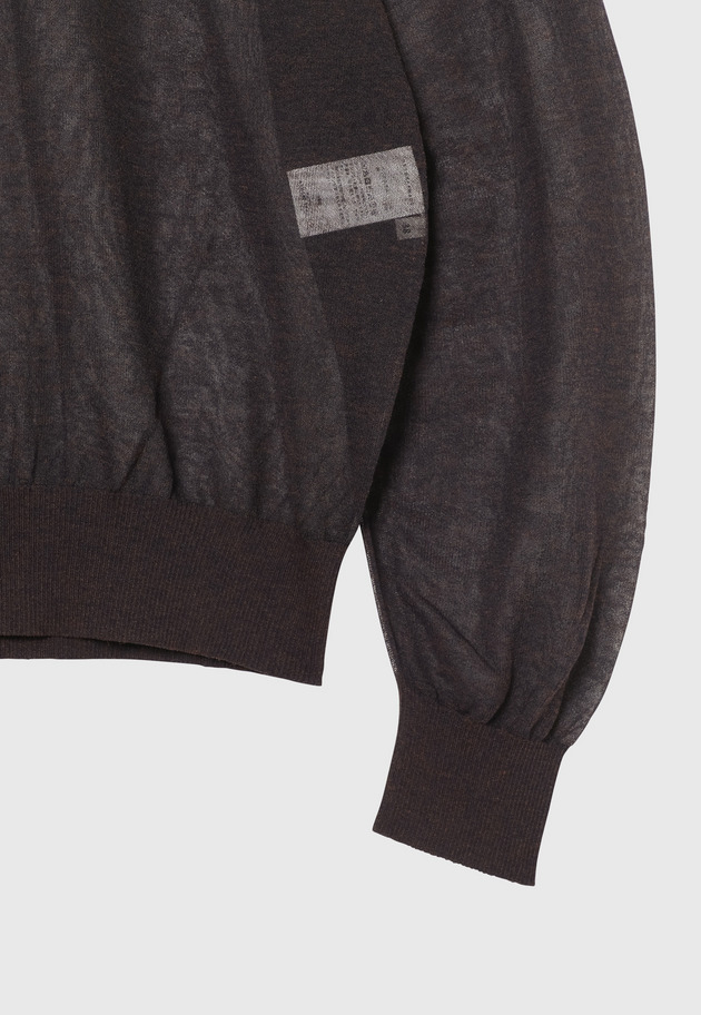 RAMIE SHEER CREW NECK / ラミーシアークルーネック 詳細画像 Brd 4
