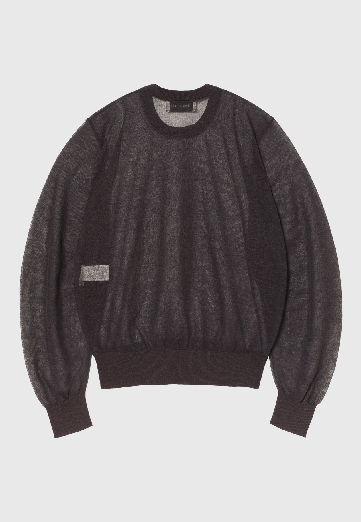 RAMIE SHEER CREW NECK / ラミーシアークルーネック 詳細画像 Brd 2