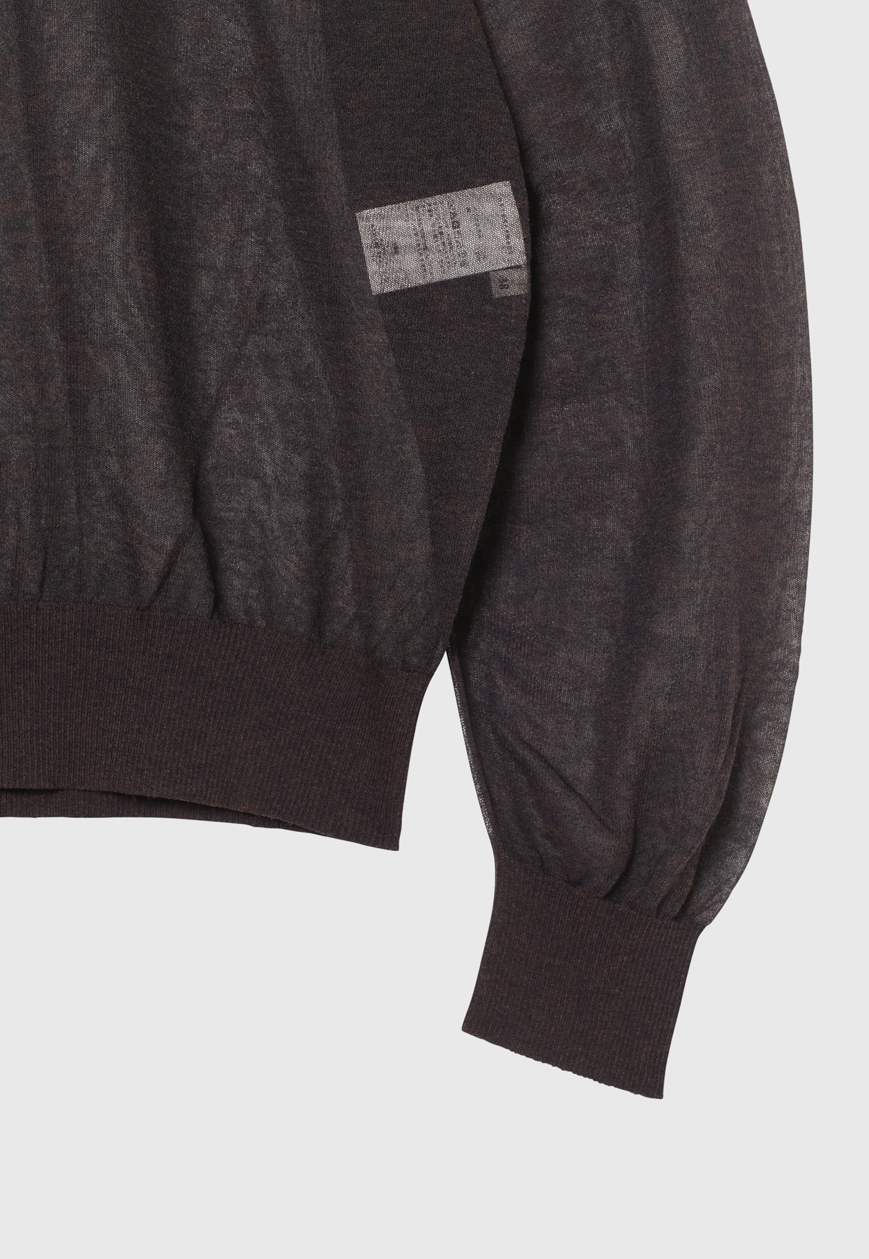 RAMIE SHEER CREW NECK / ラミーシアークルーネック 詳細画像 Brd 4
