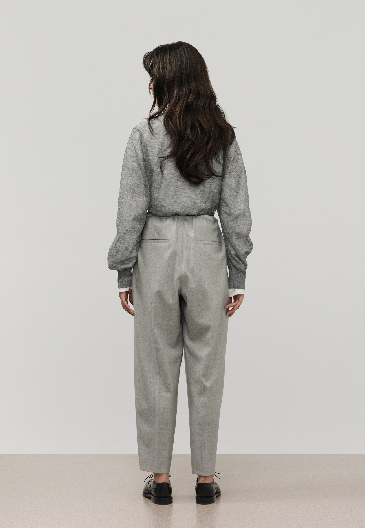 RAMIE SHEER CREW NECK / ラミーシアークルーネック 詳細画像 D.GY 3