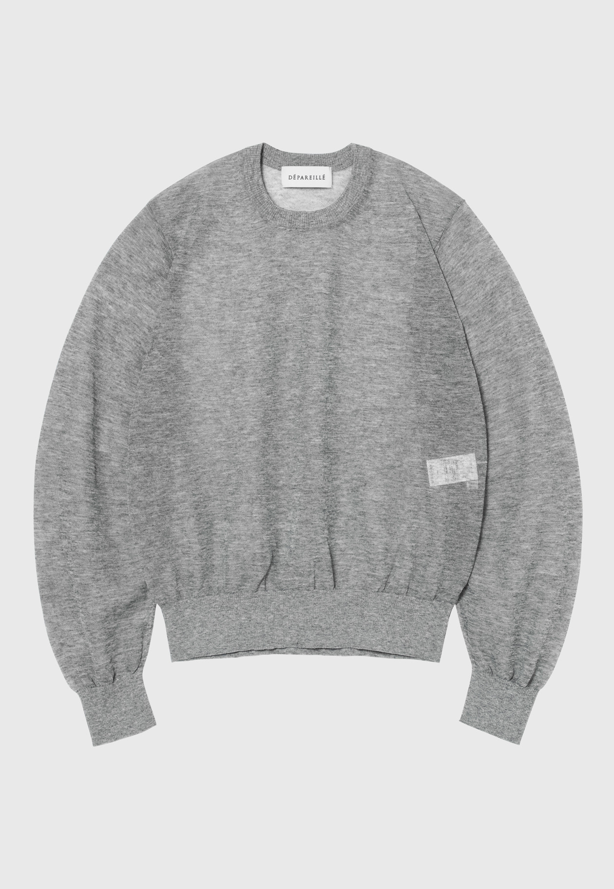 RAMIE SHEER CREW NECK / ラミーシアークルーネック 詳細画像 D.GY 7