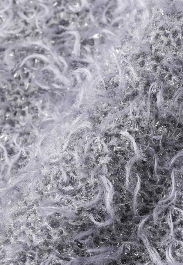 MOHAIR GLITTER SHAGGY V NECK / モヘヤグリッターシャギーVネック 詳細画像 Gray 5
