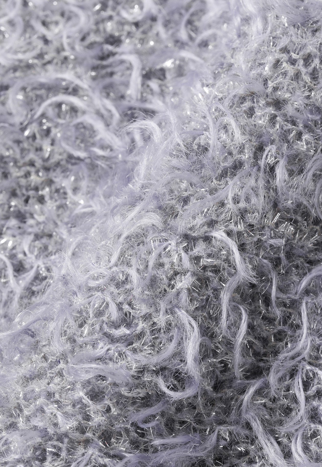 MOHAIR GLITTER SHAGGY V NECK / モヘヤグリッターシャギーVネック 詳細画像 Gray 5