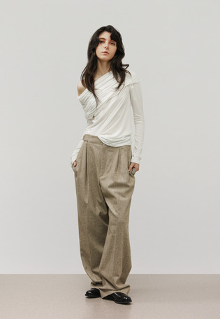 LYOCELL BARE OFF-SHOULDER / リヨセルベアオフショルダー
