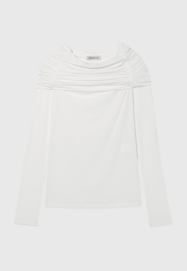 LYOCELL BARE OFF-SHOULDER / リヨセルベアオフショルダー 詳細画像 OW 6