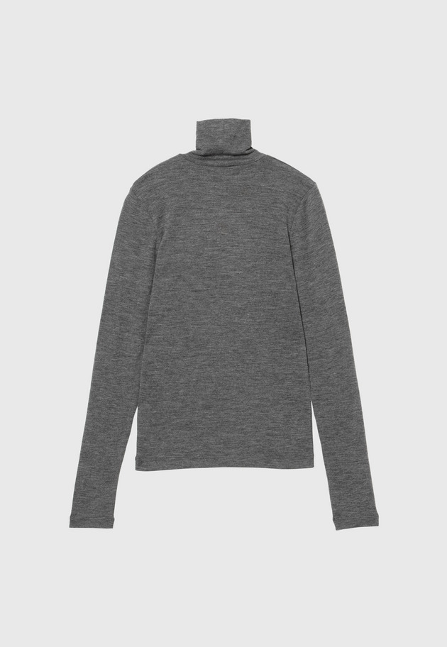WOOL JERSEY TURTLE / ウールジャージータートル 詳細画像 Gray 2