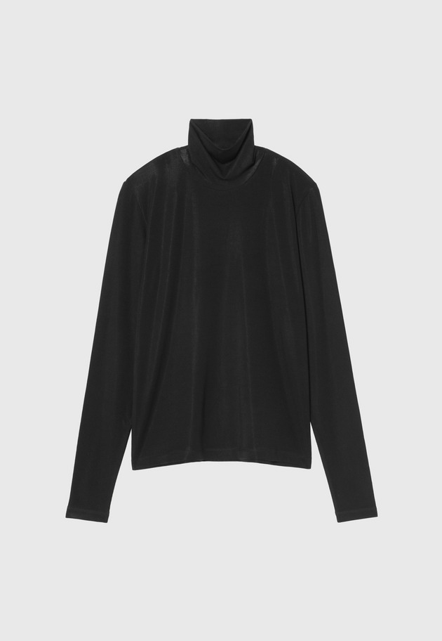 LYOCELL BARE TURTLE / リヨセルベアタートル 詳細画像 Black 1