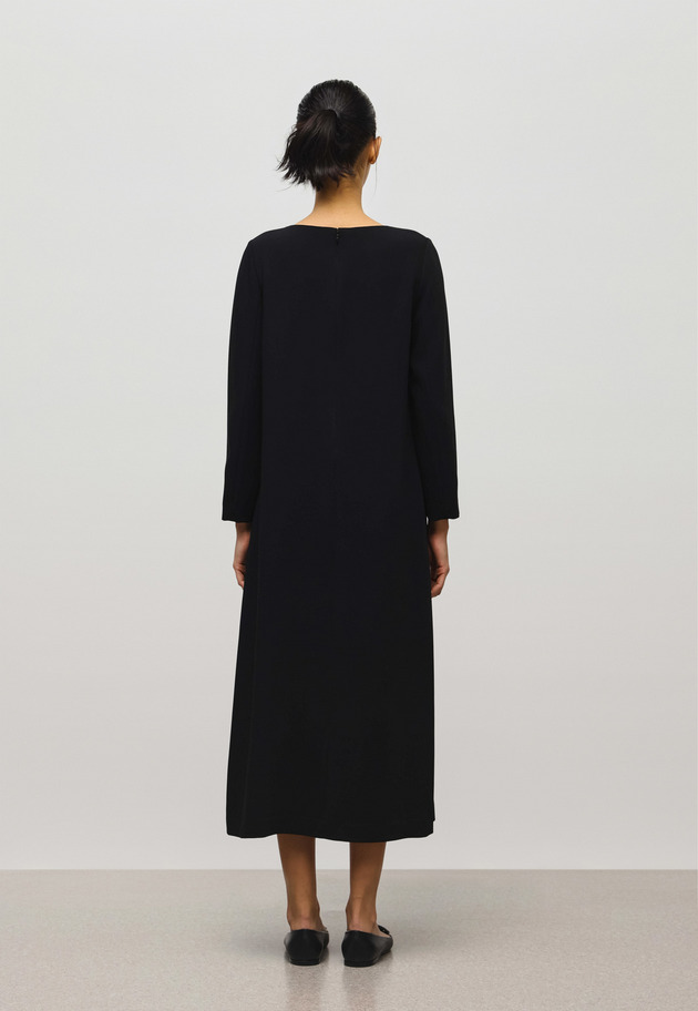 GEORGETTE LONG SLEEVE DRESS 詳細画像 Black 3