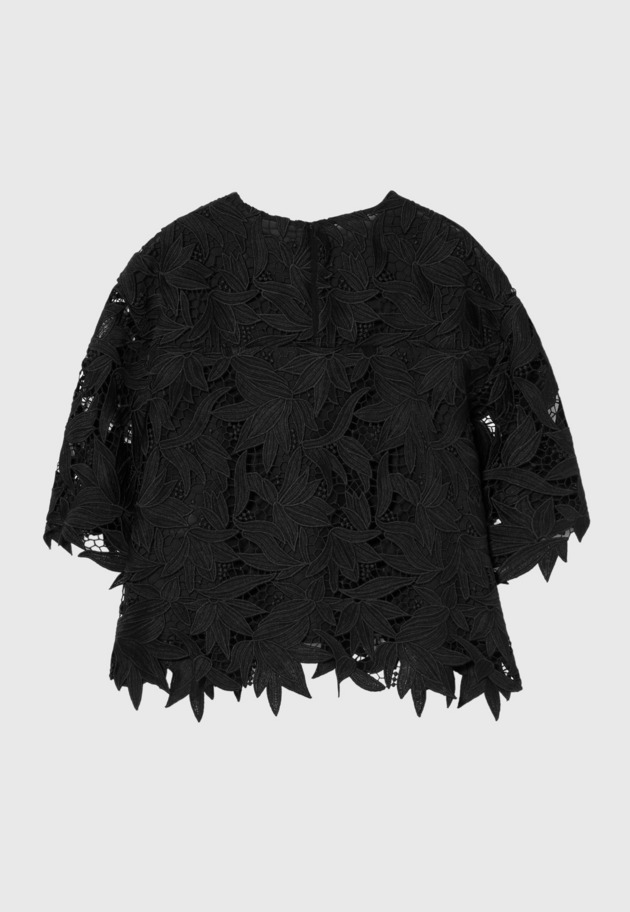 BOTANICAL LACE BLOUSE / ボタニカルレースブラウス 詳細画像 Black 2