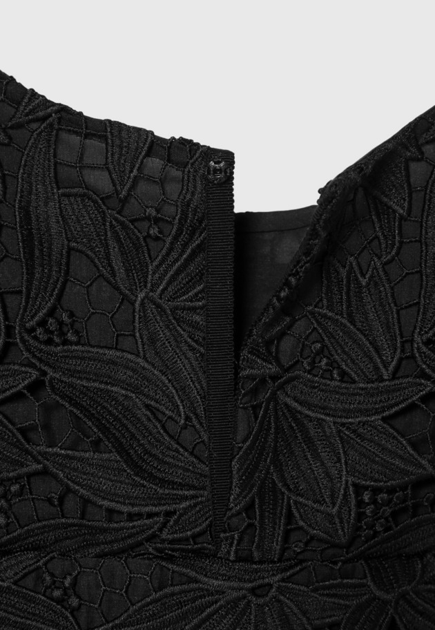BOTANICAL LACE BLOUSE / ボタニカルレースブラウス 詳細画像 Black 6