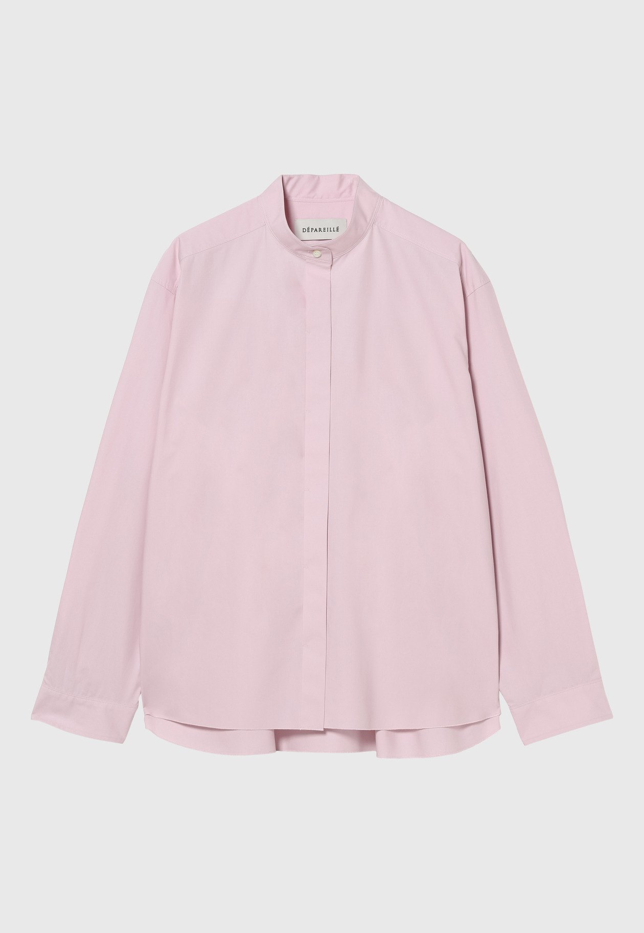 COTTON SILK NO COLLAR BLOUSE 詳細画像 Pink 1