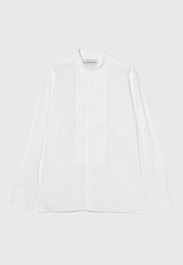 TYPEWRITER BOSOM SHIRT 詳細画像 White 4