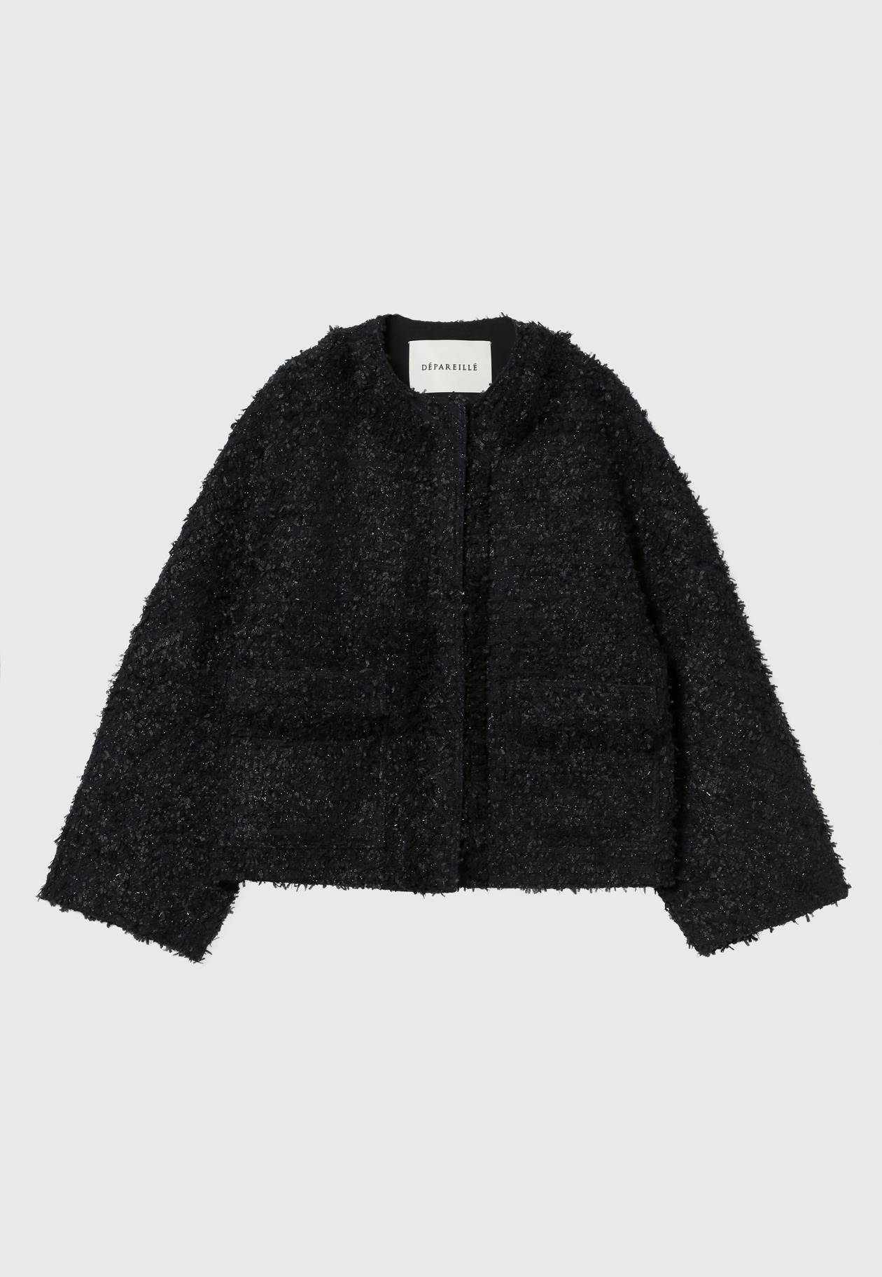 LAME TWEED JACKET 詳細画像 Navy 4