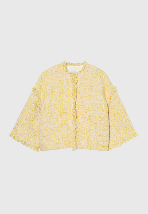 LILY YARN TWEED JACKET 詳細画像 Yellow 1