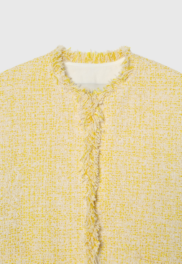 LILY YARN TWEED JACKET 詳細画像 Yellow 3