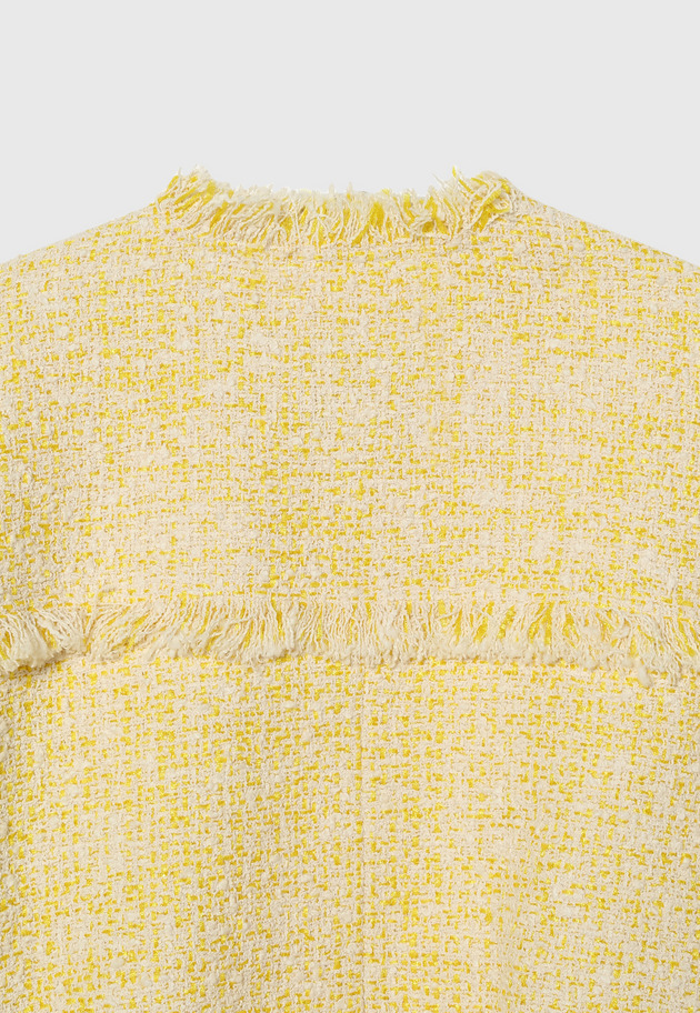 LILY YARN TWEED JACKET 詳細画像 Yellow 5