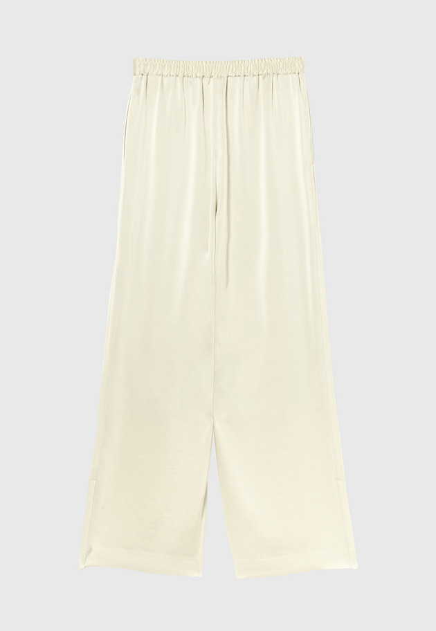 SATIN GATHER PANTS 詳細画像 Beige 2