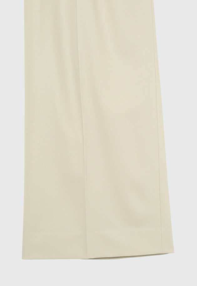 WOOL NYLON TWILL WIDE PANTS 詳細画像 Beige 5