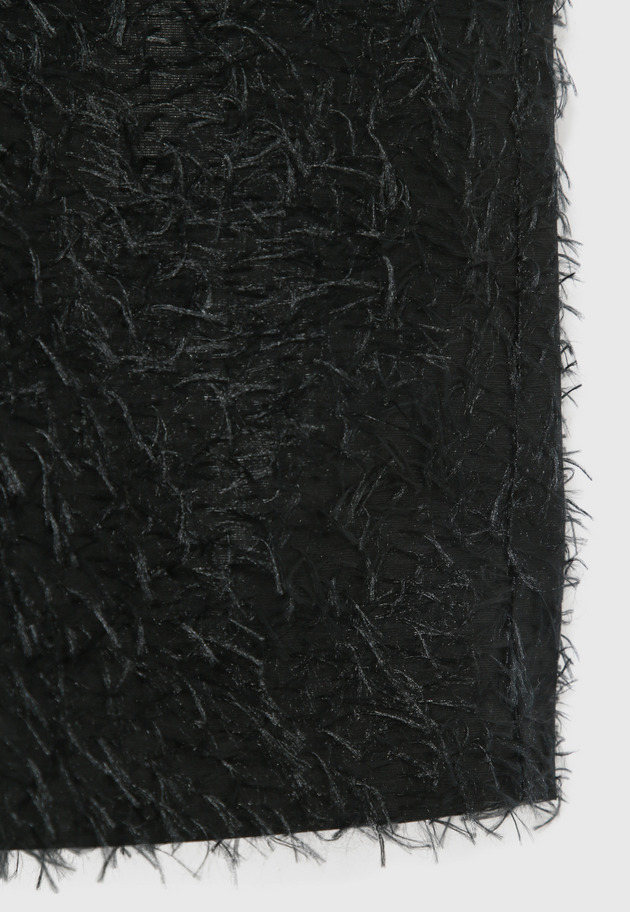FRINGE JACQUARD SKIRT / フリンジジャガードスカート 詳細画像 Black 10