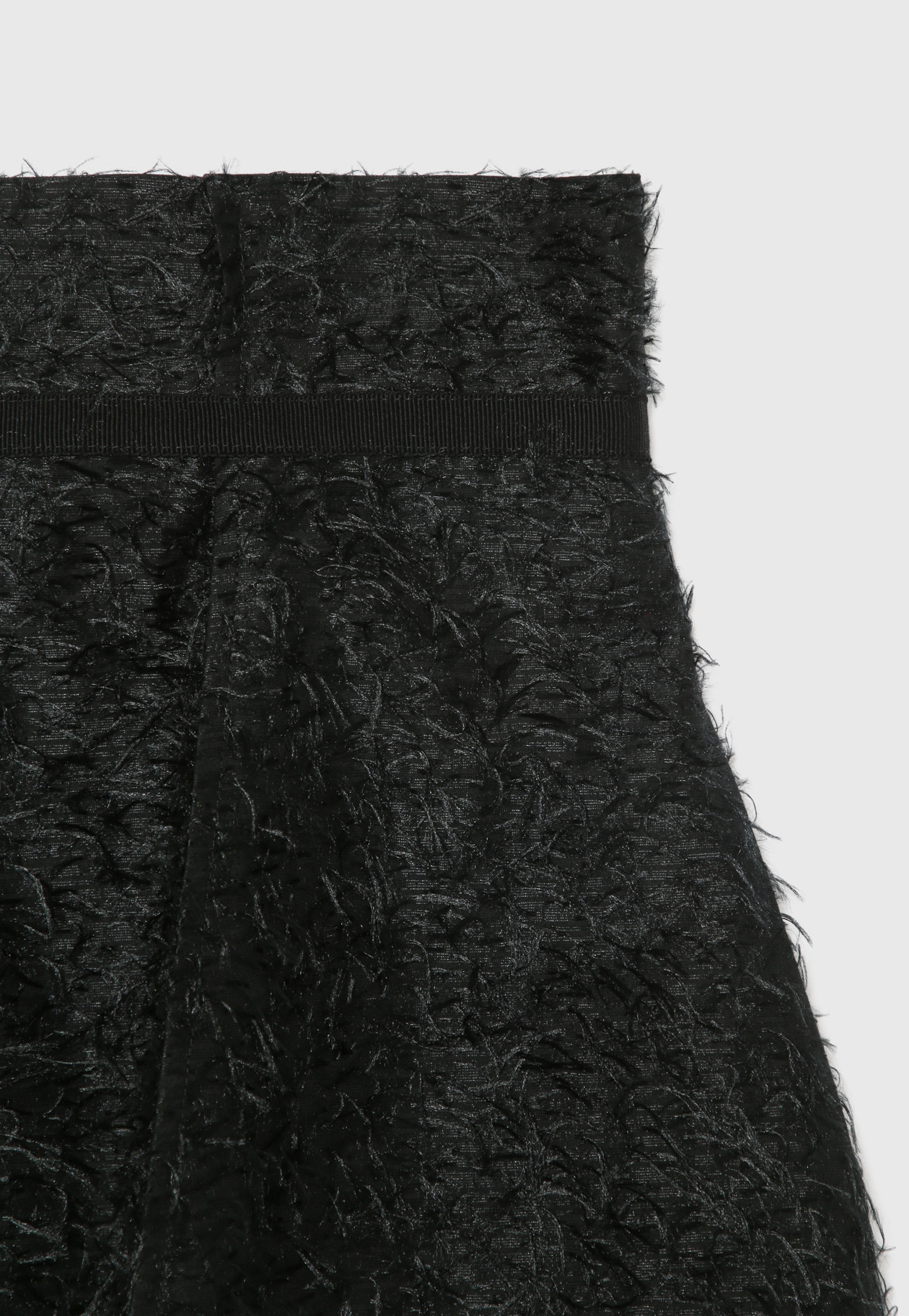 FRINGE JACQUARD SKIRT / フリンジジャガードスカート 詳細画像 Black 9