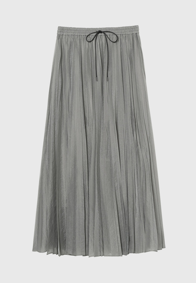 ORGANDY PLEATS SKIRT 詳細画像 Gray 1