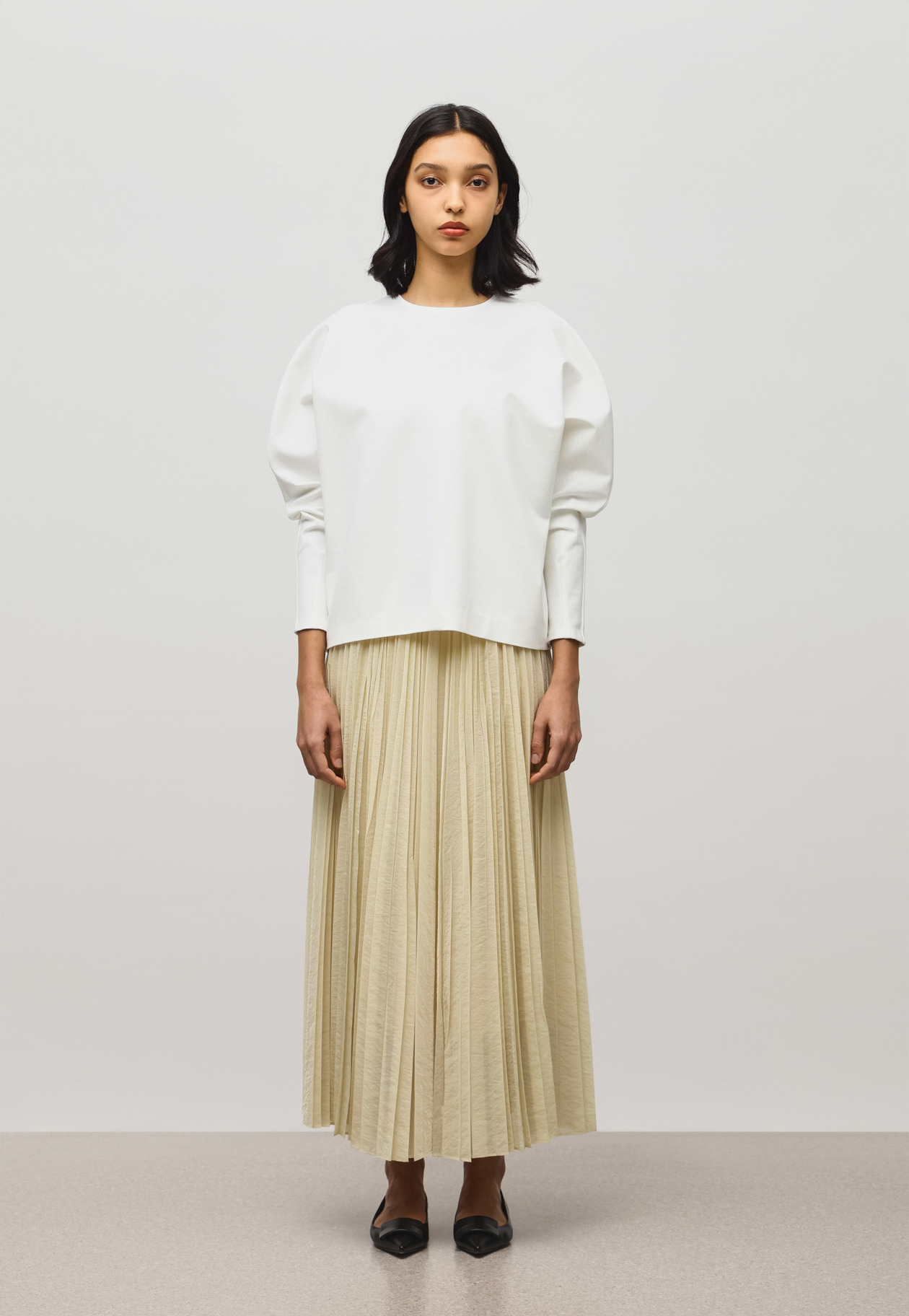 ORGANDY PLEATS SKIRT 詳細画像 Beige 1