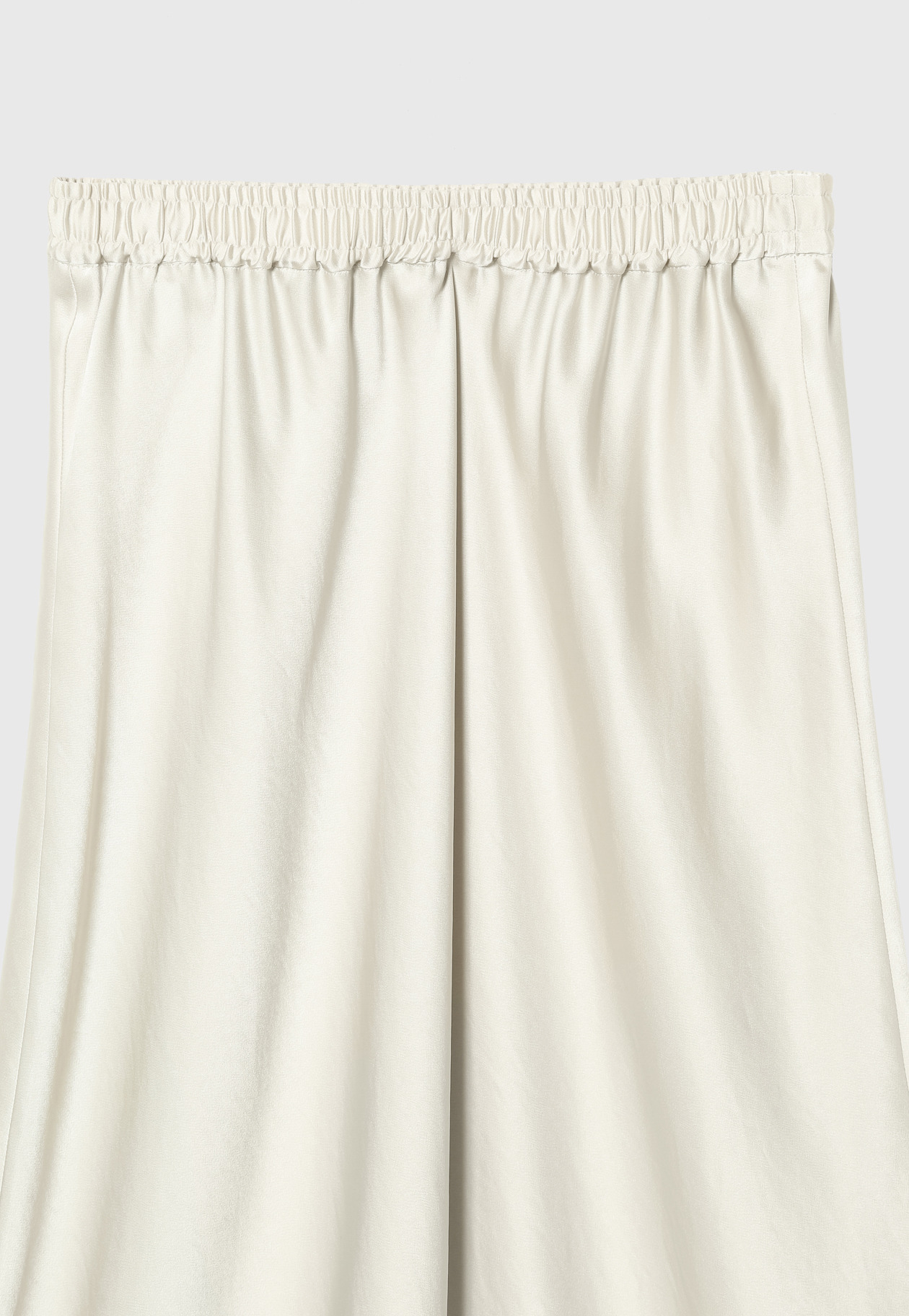 SATIN FLARED SKIRT 詳細画像 Beige 3