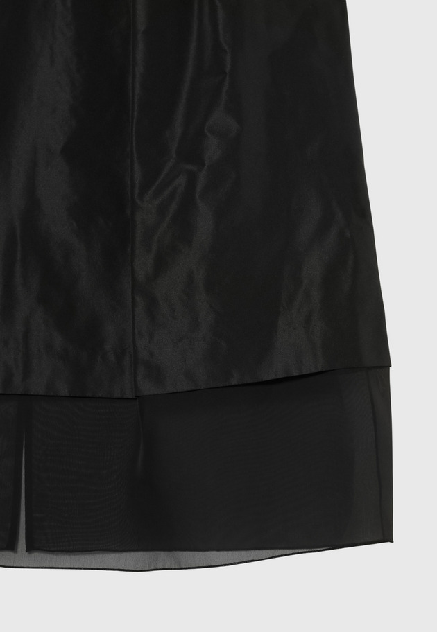 SILK ORGANDY SKIRT 詳細画像 Black 8