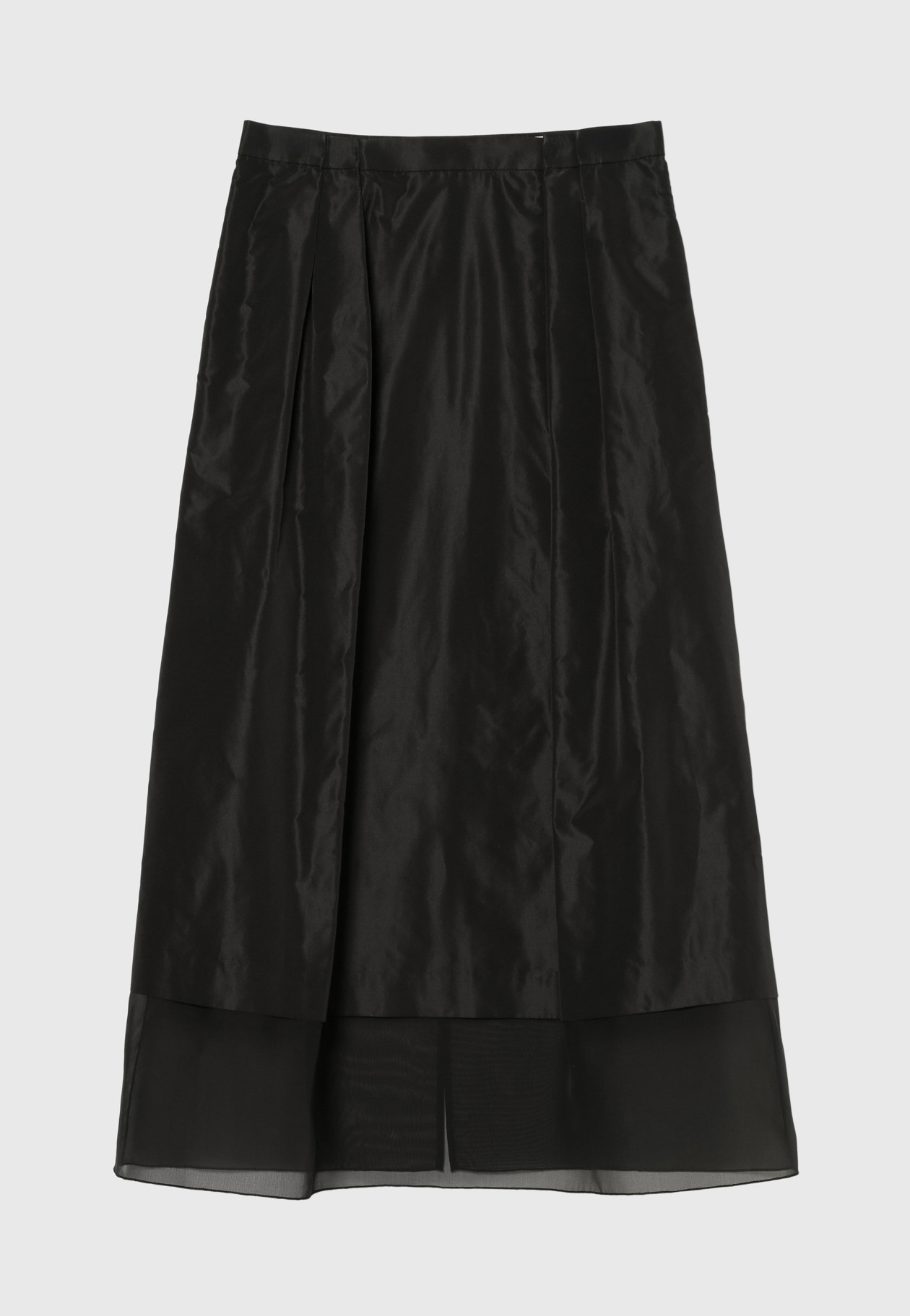 SILK ORGANDY SKIRT 詳細画像 Black 4