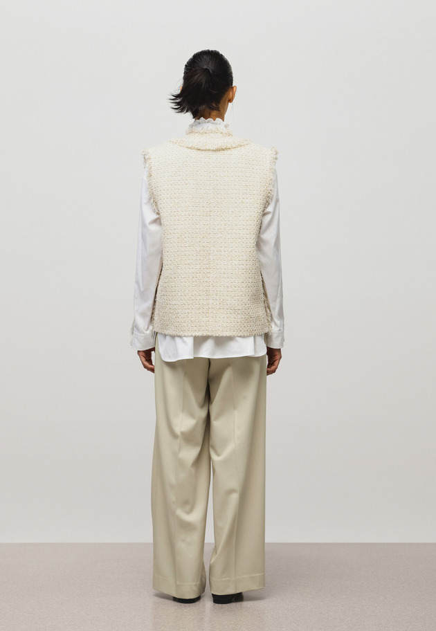 LAME TWEED GILET 詳細画像 Beige 3