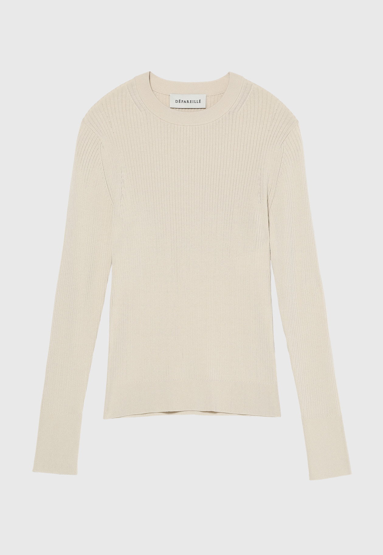 CO/SI RIB CREW NECK 詳細画像 Beige 1