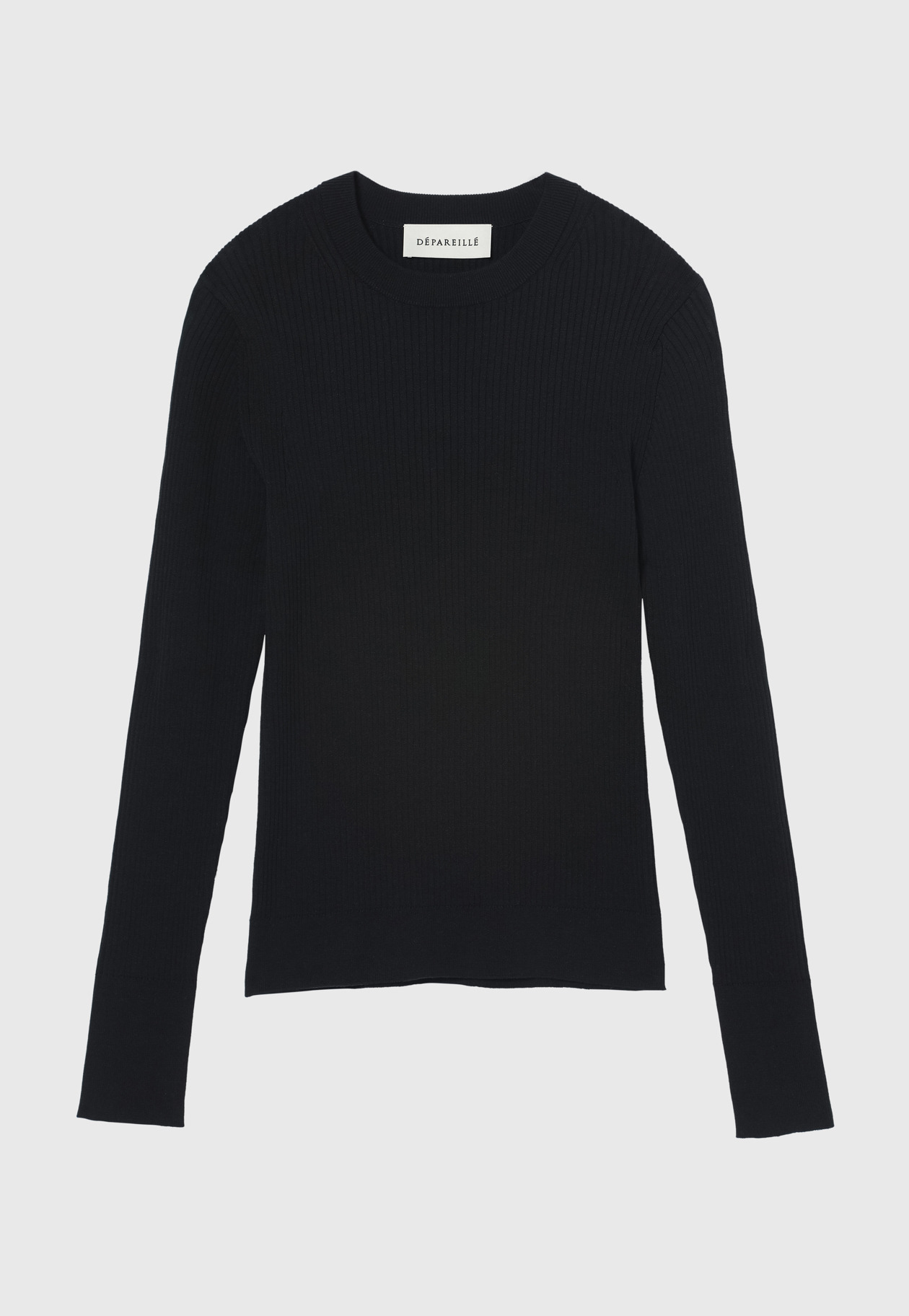 CO/SI RIB CREW NECK 詳細画像 Black 1