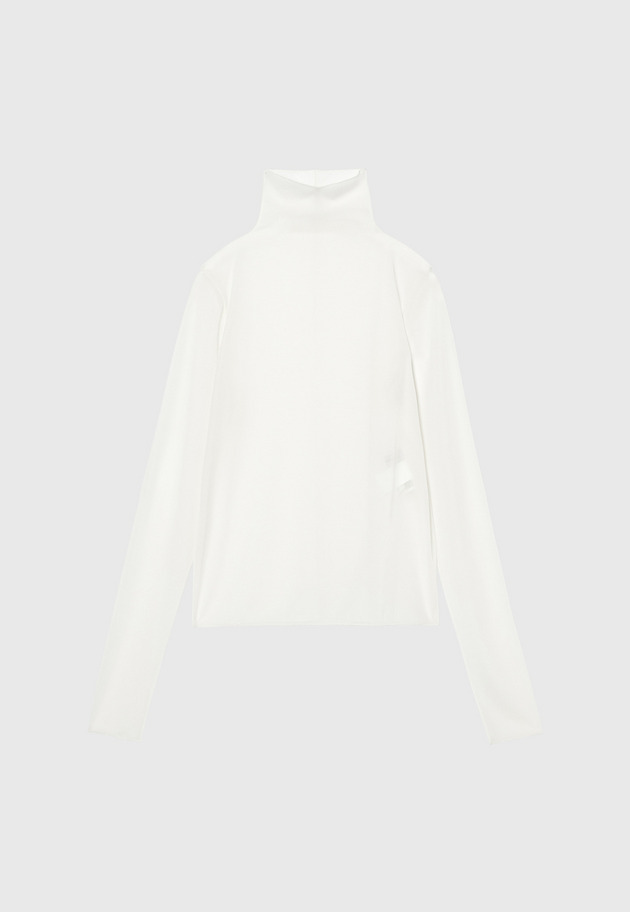 CHIFFON HIGH NECK TOPS / シフォンハイネックトップス 詳細画像 OW 5