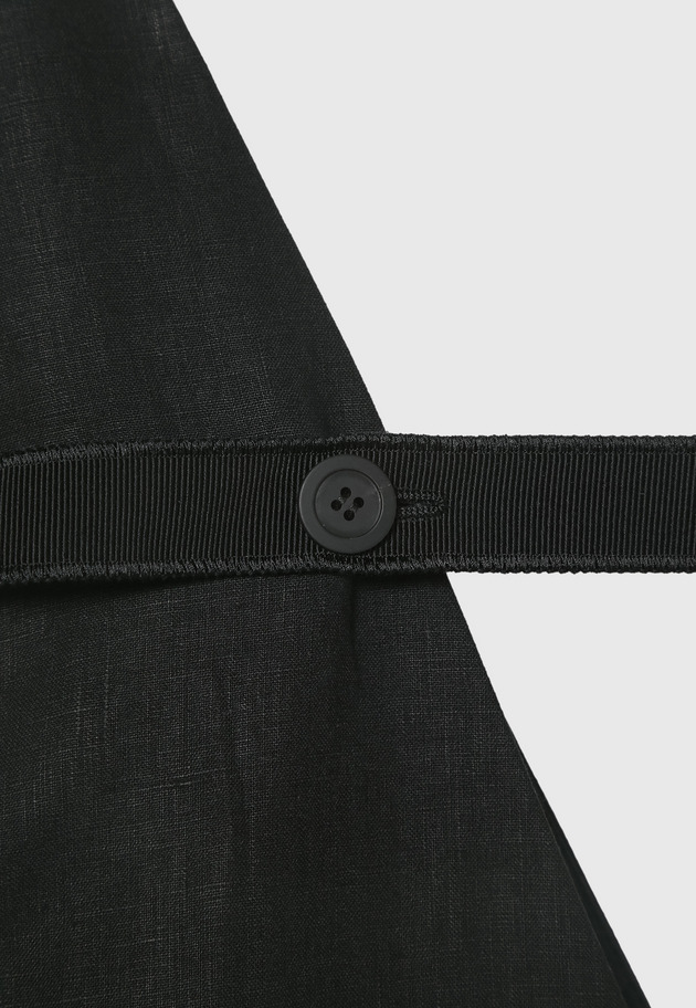 WASHER LINEN DRESS / ワッシャーリネンドレス 詳細画像 Black 13