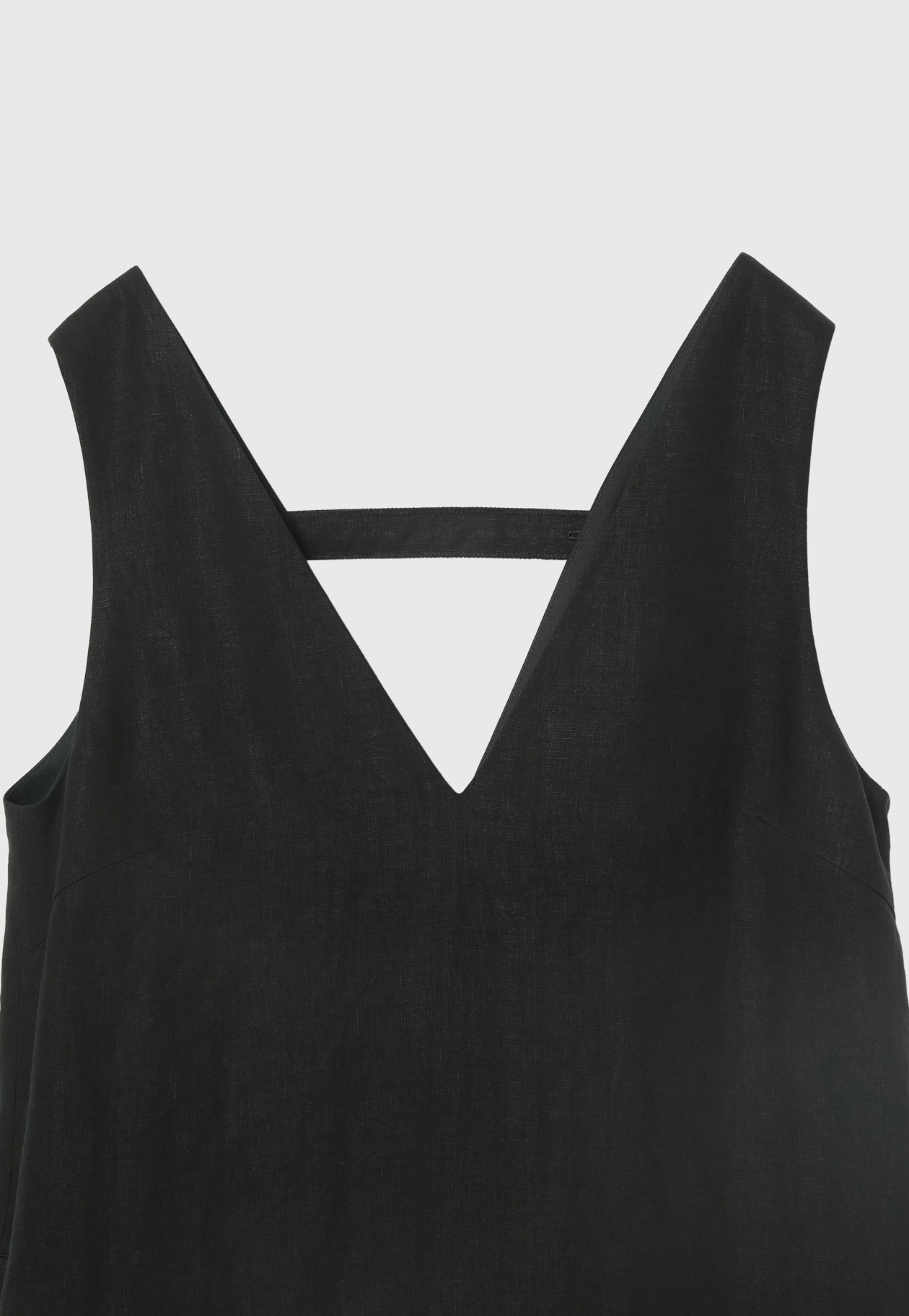 WASHER LINEN DRESS / ワッシャーリネンドレス 詳細画像 Black 8