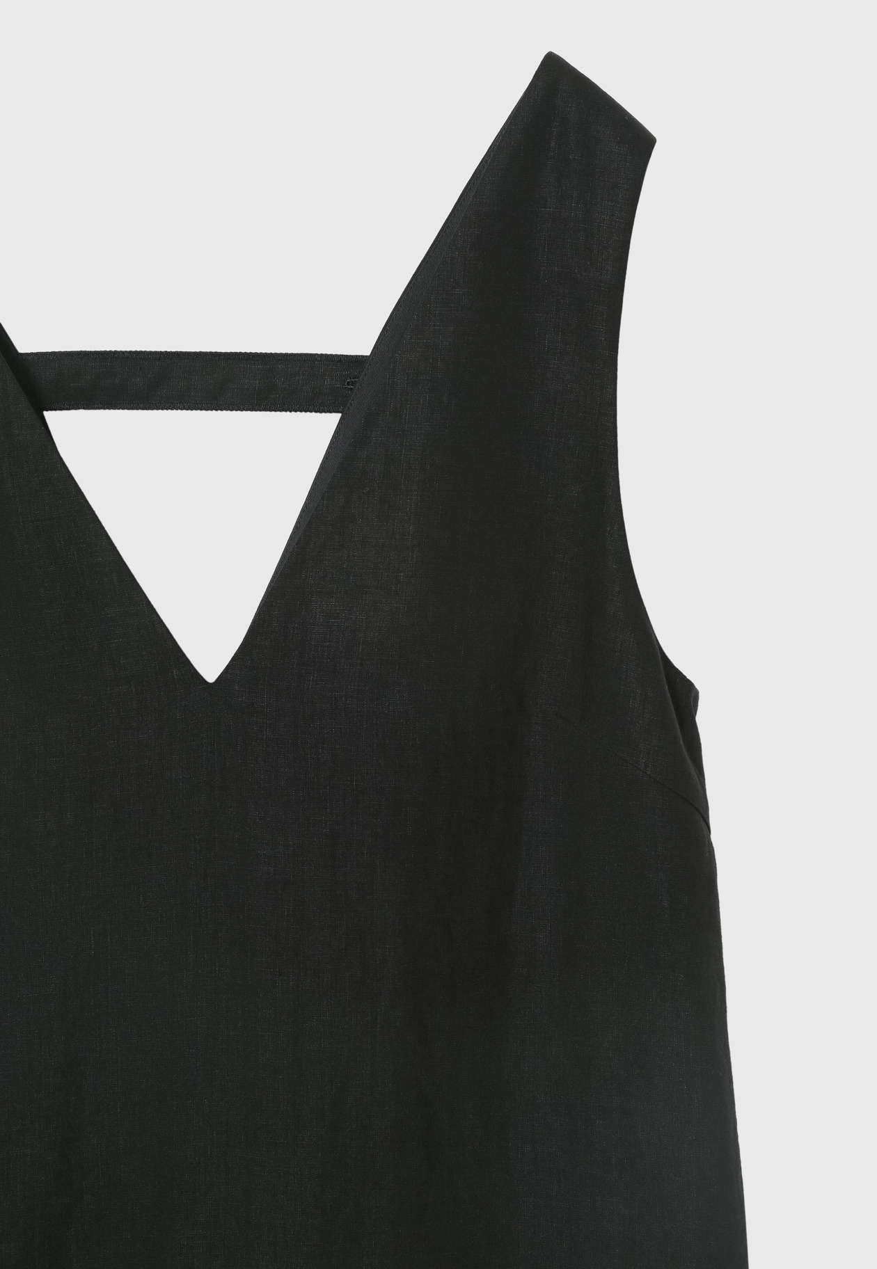 WASHER LINEN DRESS / ワッシャーリネンドレス 詳細画像 Black 9