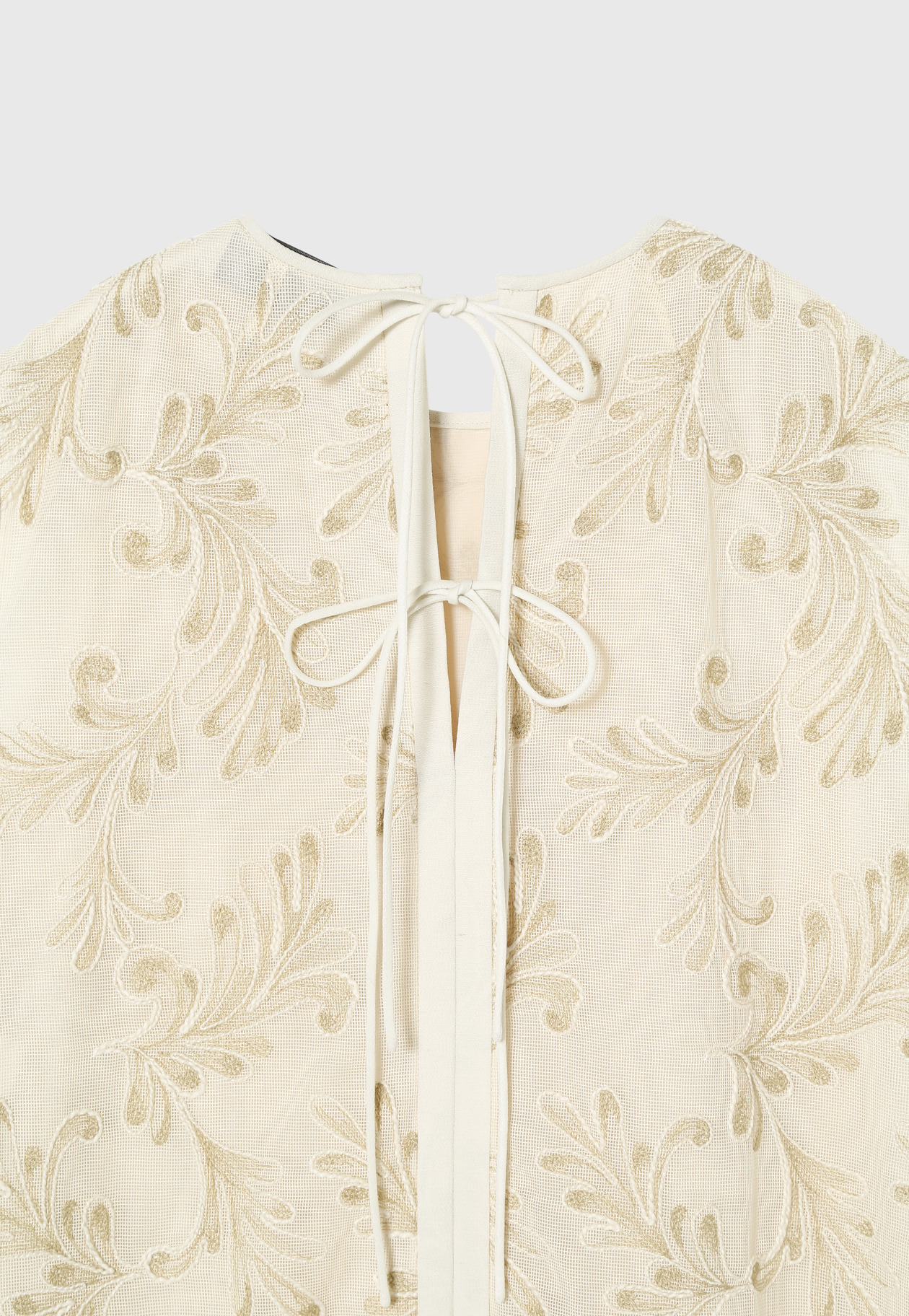 EMBROIDERY NO SLEEVE DRESS / エンブロイダリーノースリーブドレス 詳細画像 Beige 11
