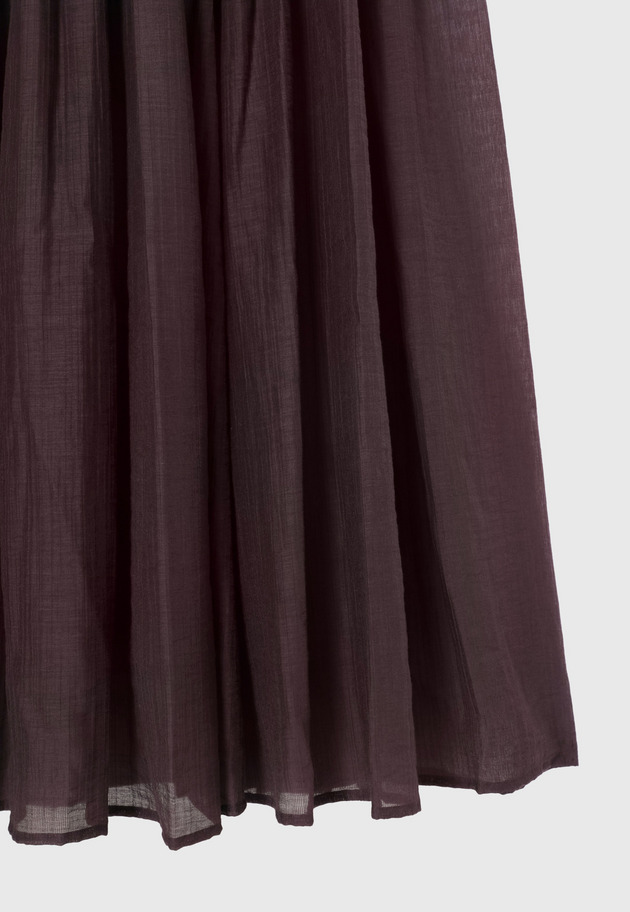 COTTON NYLON SHEER TIERED DRESS / コットンナイロンシアーティアードドレス 詳細画像 Brd 6