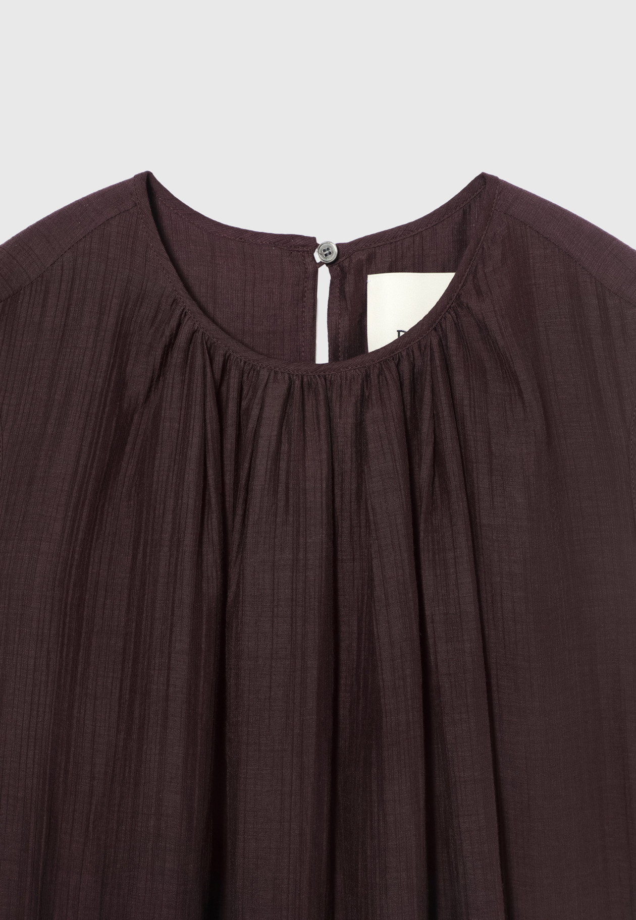 COTTON NYLON SHEER TIERED DRESS / コットンナイロンシアーティアードドレス 詳細画像 Brd 4