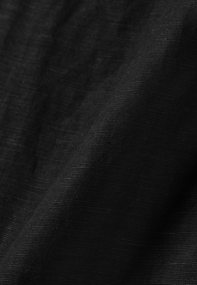 LINEN LACE UP BLOUSE / リネンレースアップブラウス 詳細画像 Black 11