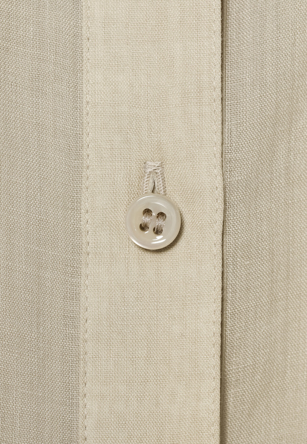 RAMIE REGULAR COLLAR SHIRT / ラミーレギュラーカラーシャツ 詳細画像 Beige 2
