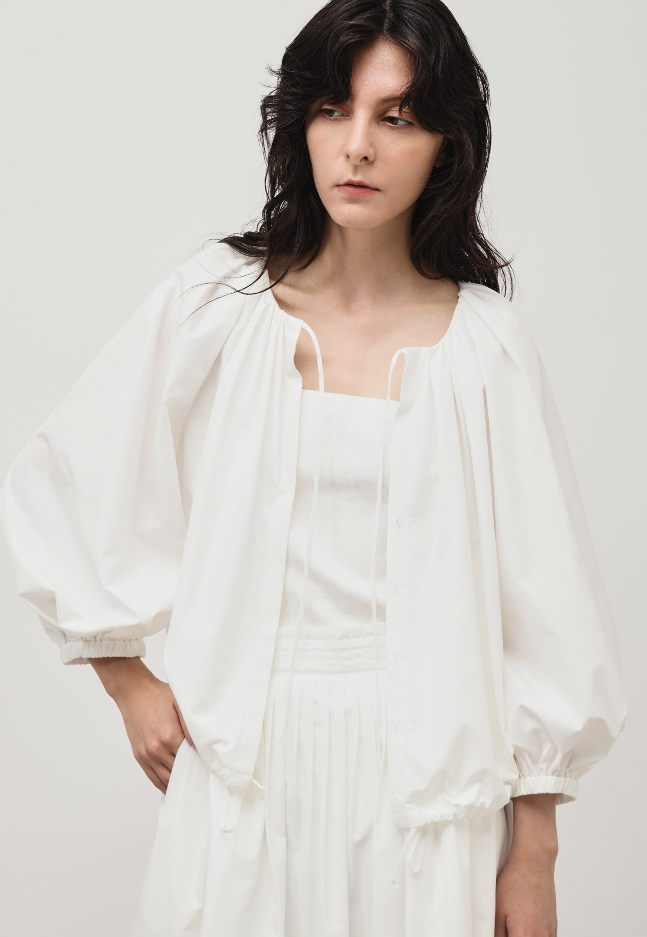 CO/PE 2WAY BLOUSE JACKET / CO/PE 2WAYブラウスジャケット 詳細画像 OW 5