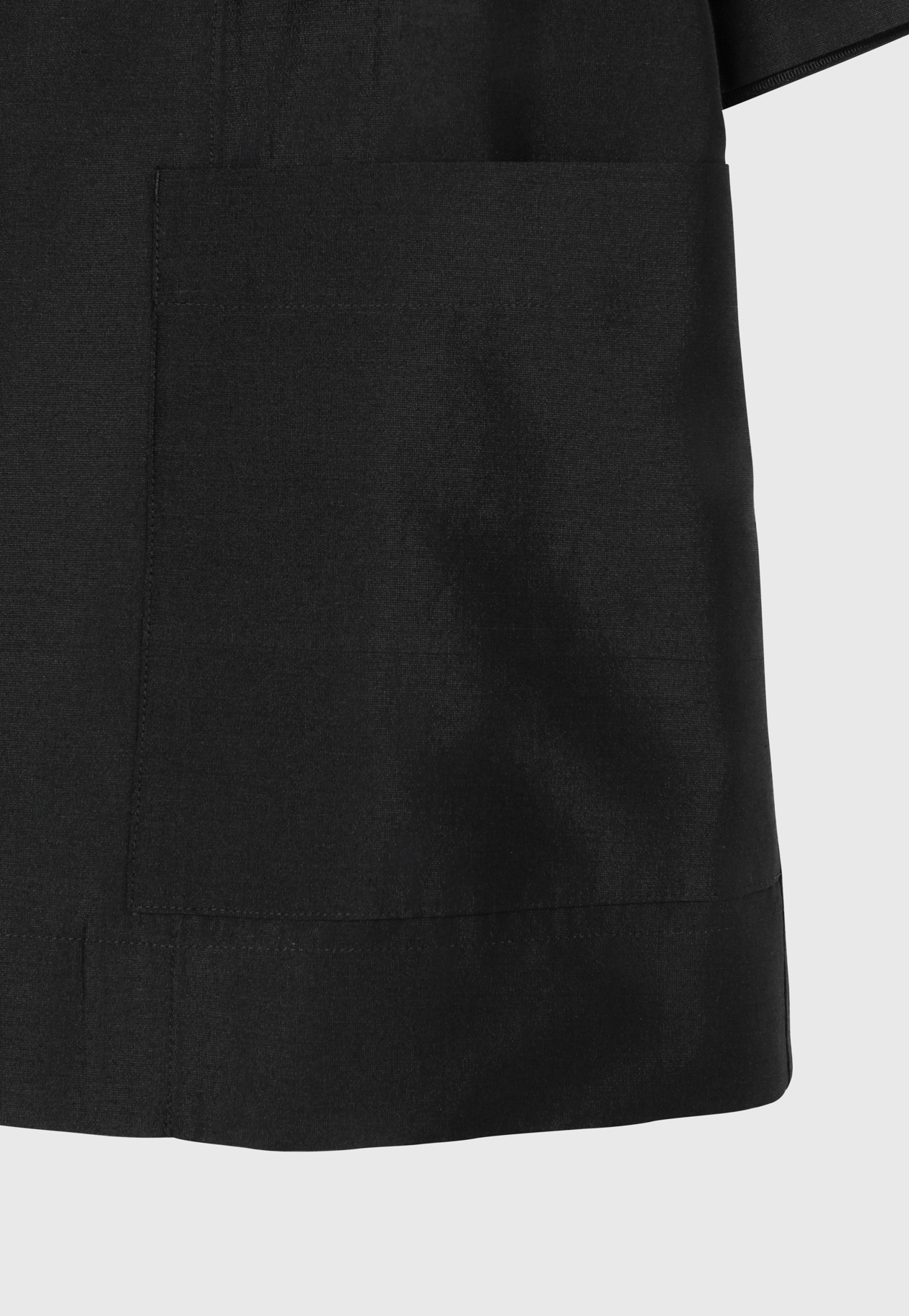 SHEER CHAMBRAY SHORT SLEEVE JACKET / シアーシャンブレーショートスリーブジャケット 詳細画像 Black 12